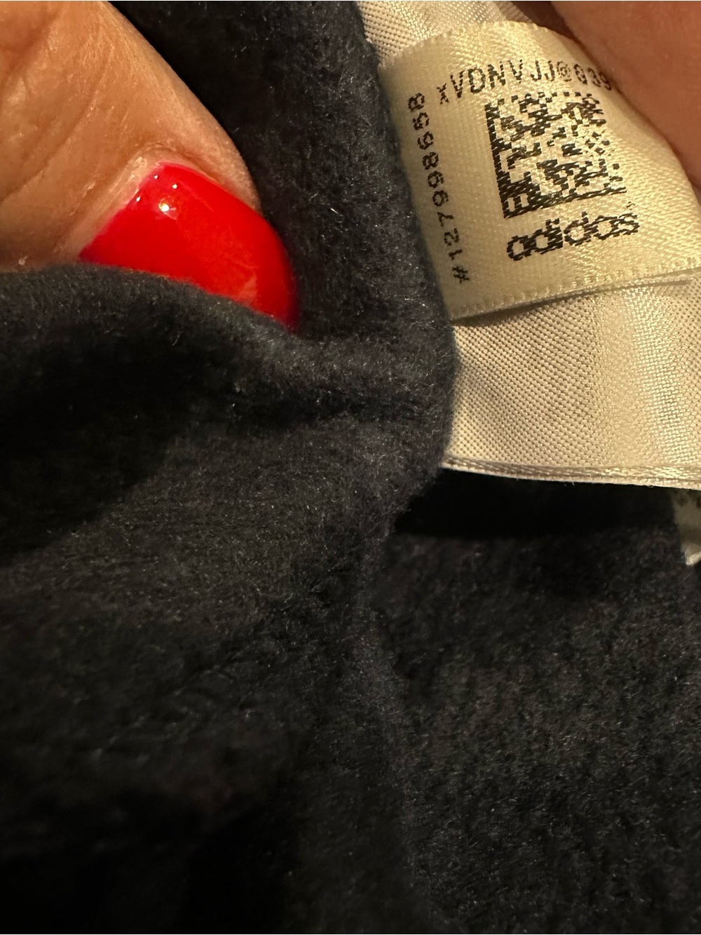 adidas Women’s Badge of Sport Polka Dot Logo Fleece Pullover Hoodie 2X R $90 - Picture 8 of 12